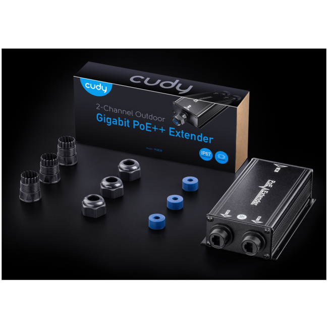 Cudy PoE Extender Gigabit 2PoE 60W with PoE++ Input Outdoor IP67 POE25 - Image 6
