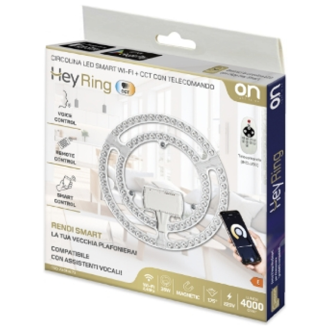 GBC HeyRing Circolina LED CCT Smart WiFI Ceiling Lamp Replacement w/RC - Image 7