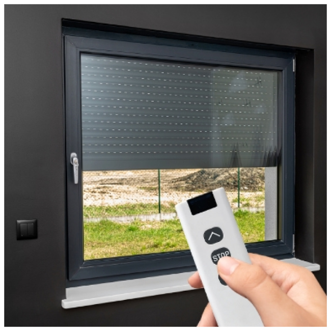 GBC HeyRoll+ Smart WiFi Module Kit for Roller Shutters with Remote Control - Image 3