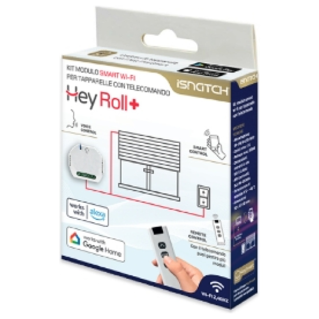GBC HeyRoll+ Smart WiFi Module Kit for Roller Shutters with Remote Control - Image 5
