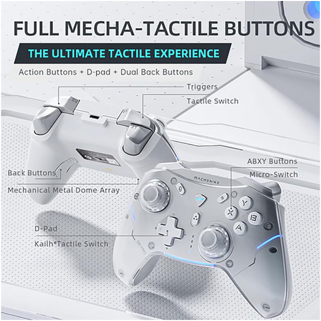 Machenike PC Gamepad Wireless/BT G5Pro White - Image 2