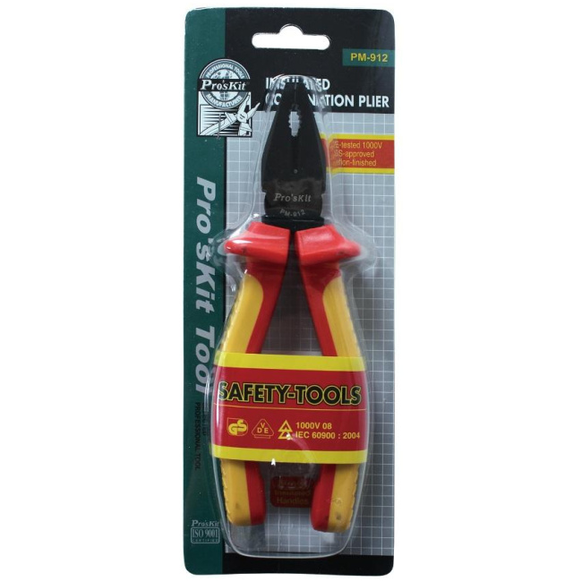 Proskit VDE Insulated Combination Pliers PM-912 - Image 4
