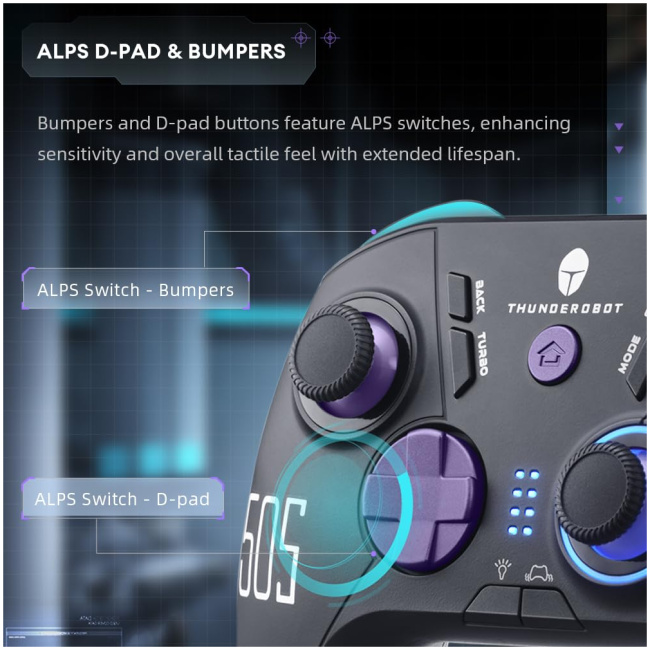 Thunderobot PC Gamepad Wireless G50S BLACK - Image 4