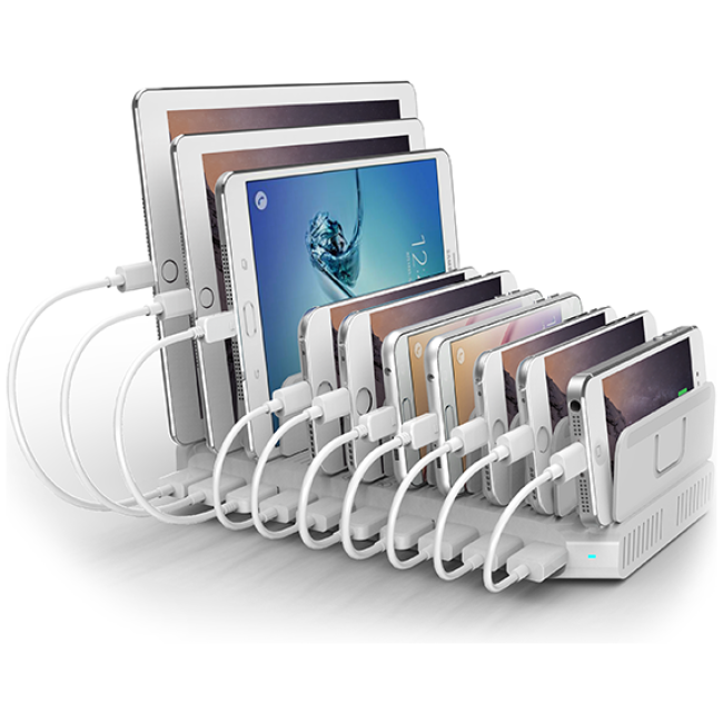 Unitek Y-2172 19.2A 96W 10Port USB Smart Charging Station
