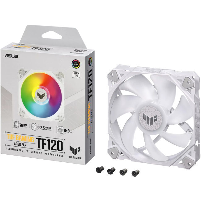 ASUS Gaming Fan ARGB TF120 White - Image 12