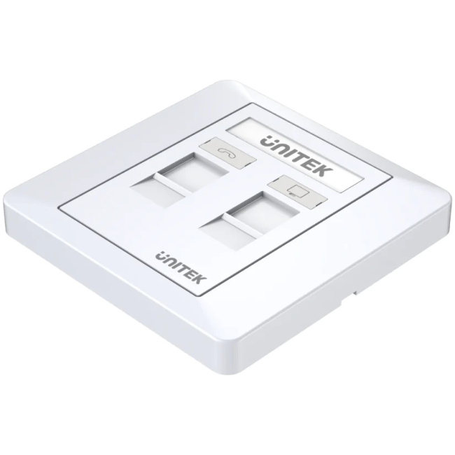 Unitek Network Dual Port Wall Plate T013A
