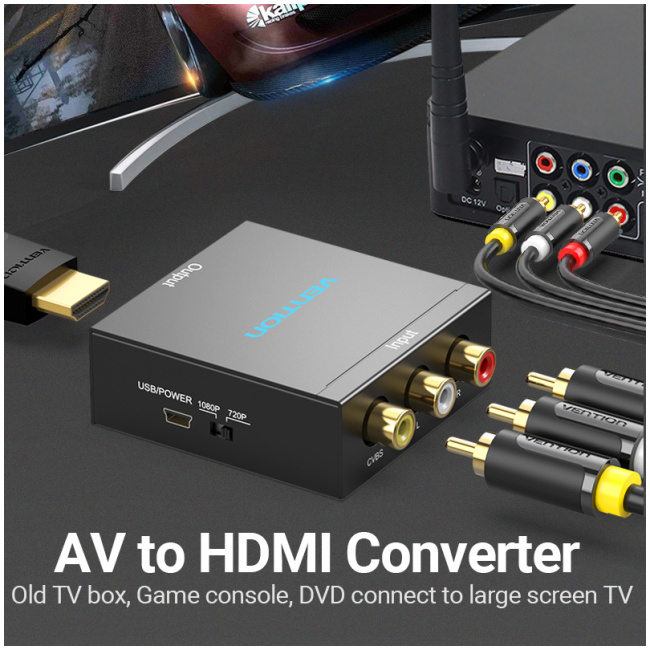Vention Converter 3RCA to HDMI USB Powered AEFB0 - Image 6