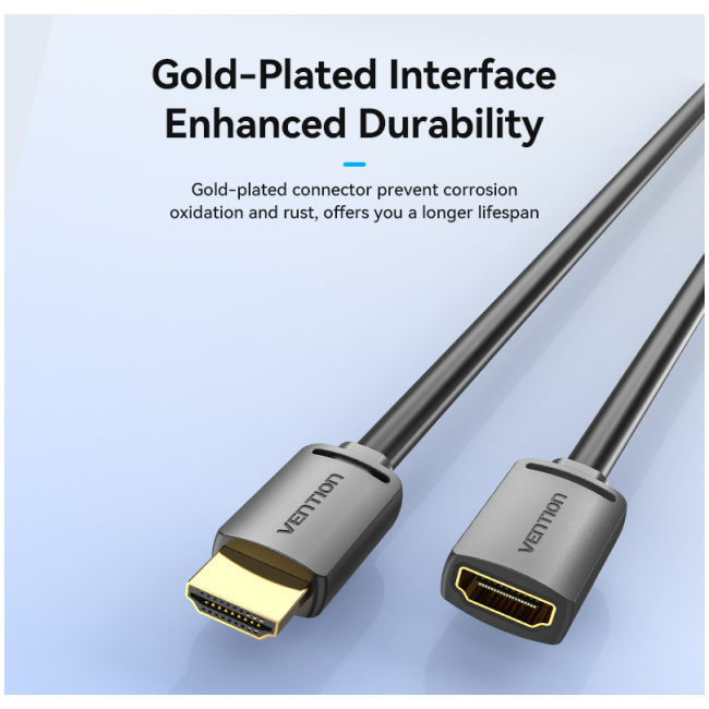 Vention HDMI Cable 2.0 M-F Extension 5.0m AHCBJ - Image 7
