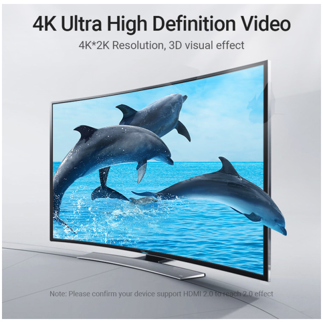 Vention HDMI Cable Right Angle 90 Degrees 3.0m AARBI - Image 11