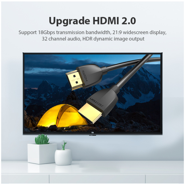 Vention HDMI Cable Ultra Thin 1.5m AAIBG - Image 6