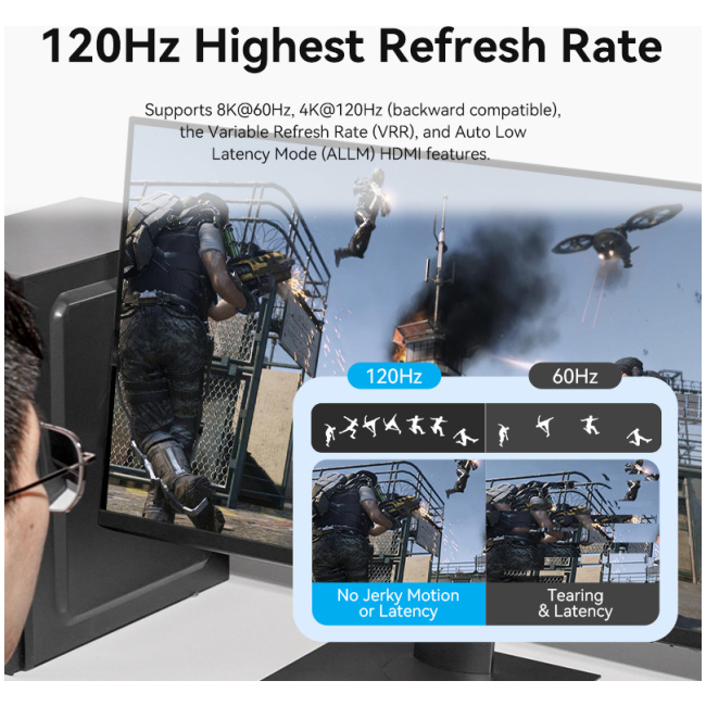 Vention HDMI Switch 2-Port 8K 2.1 Bi-Directional Metal AKPH0 - Image 10