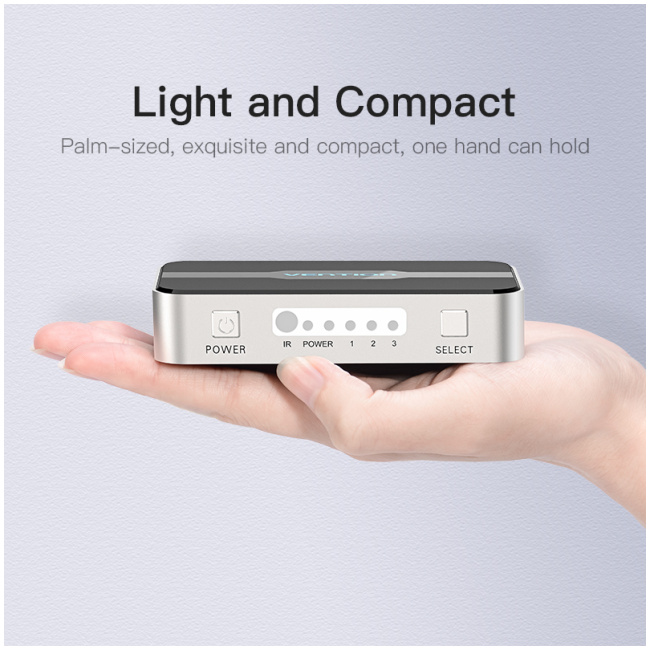 Vention HDMI Switch 3-Port 4K 1.4 with Audio Separation AFJH0 - Image 7