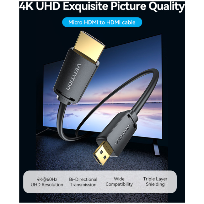 Vention HDMI to HDMI Micro Cable 3.0m AGIBI - Image 12