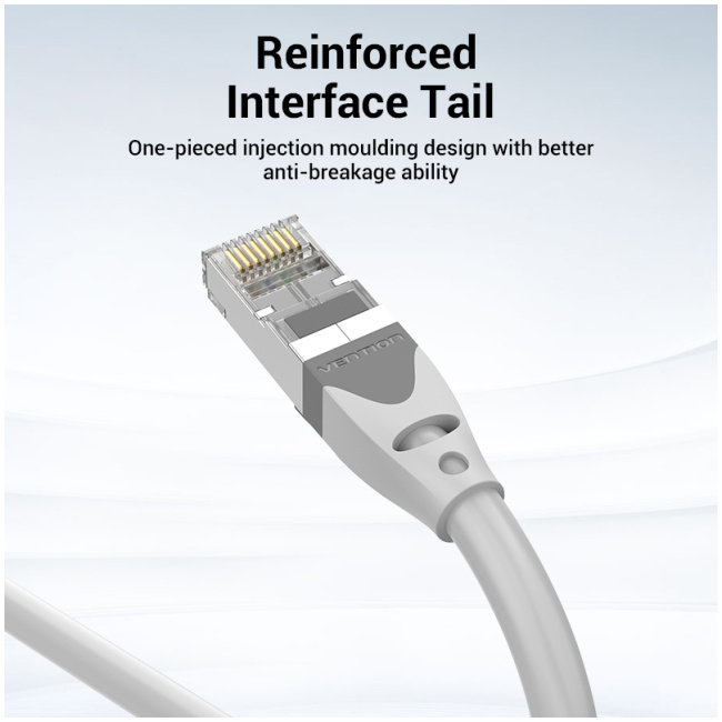Vention NETWORK Cable CAT6A SFTP 0.3m Grey IBHHAA - Image 5