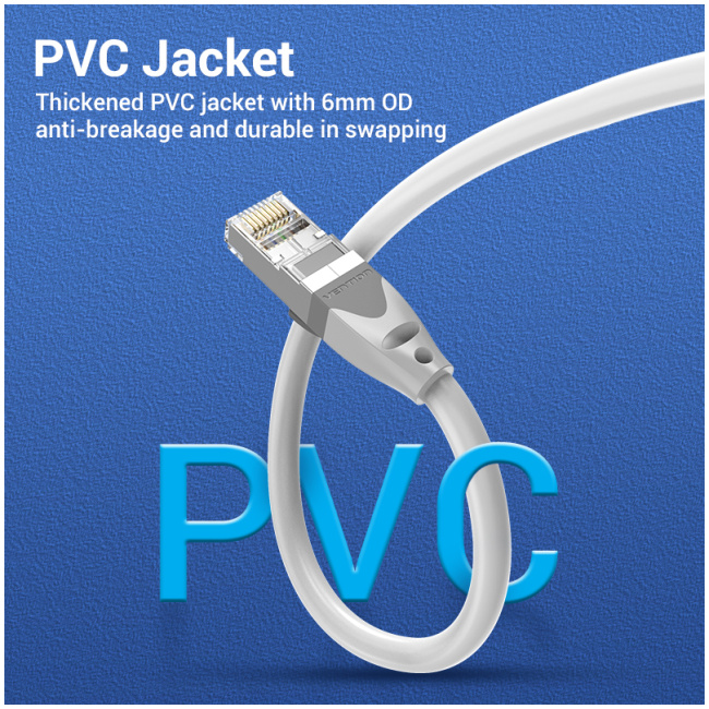 Vention NETWORK Cable CAT6A SFTP 1.5m Grey IBHHG - Image 4