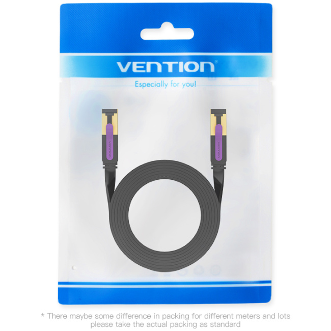 Vention NETWORK Cable CAT7 Flat 15.0m Black ICABN - Image 4