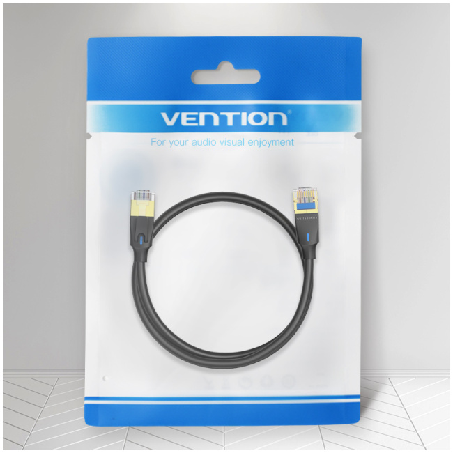 Vention NETWORK Cable CAT8 SFTP Slim 1.0m Black IKIBF - Image 11