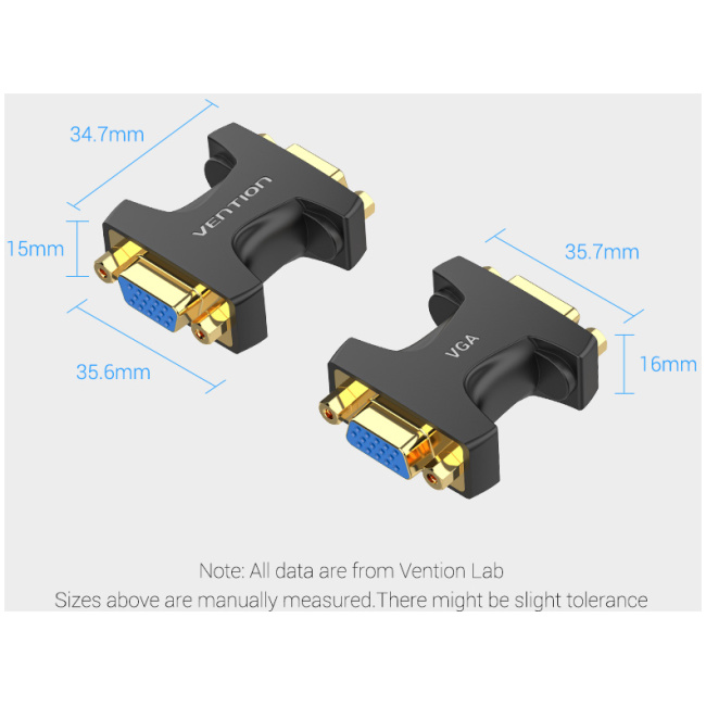 Vention VGA Coupler Female to Female (Connect 2 VGA Cables) DDGB0 - Image 9