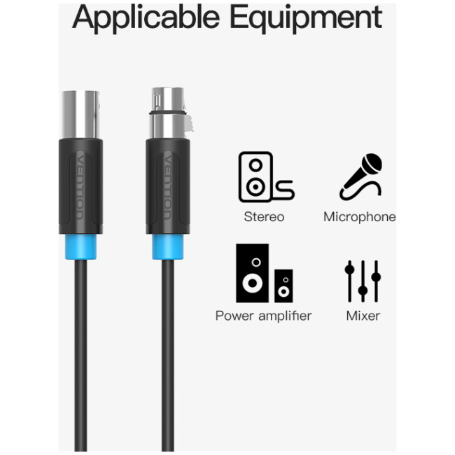 Vention AUDIO XLR M-F Cable 5.0m BBFBJ - Image 2