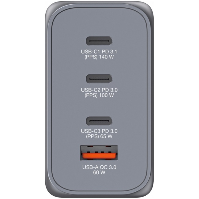Verbatim GaN Charger 4 Port 240W USB A/C (EU/UK/US) GNC-240 - Image 2
