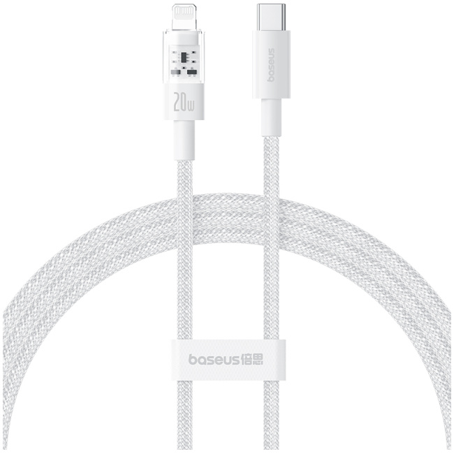 Baseus Cable Lightning to USB-C Gem Series 1.0m 20W White