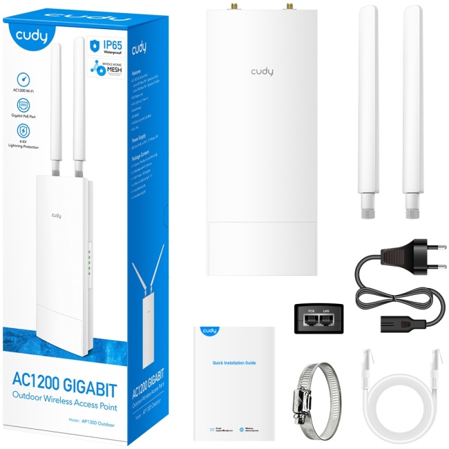 Cudy Access Point Outdoor AC1200 Gigabit Wi-Fi 5 Mesh AP1300-OUTDOOR - Image 5