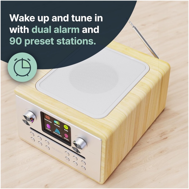 Majority HOMERTON 2 Mini HiFi with FM Radio, CD Player, Bluetooth, USB & Internet Radio - Image 3