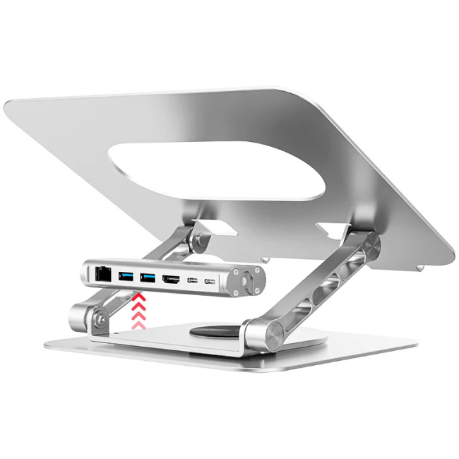 Unitek Laptop Stand with USB Hub 4K30Hz HDMI + FE Lan + PD100W D1109B
