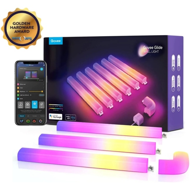 Govee Glide RGBIC Wall Light (6tubes+1curve) B6062201 - Image 2