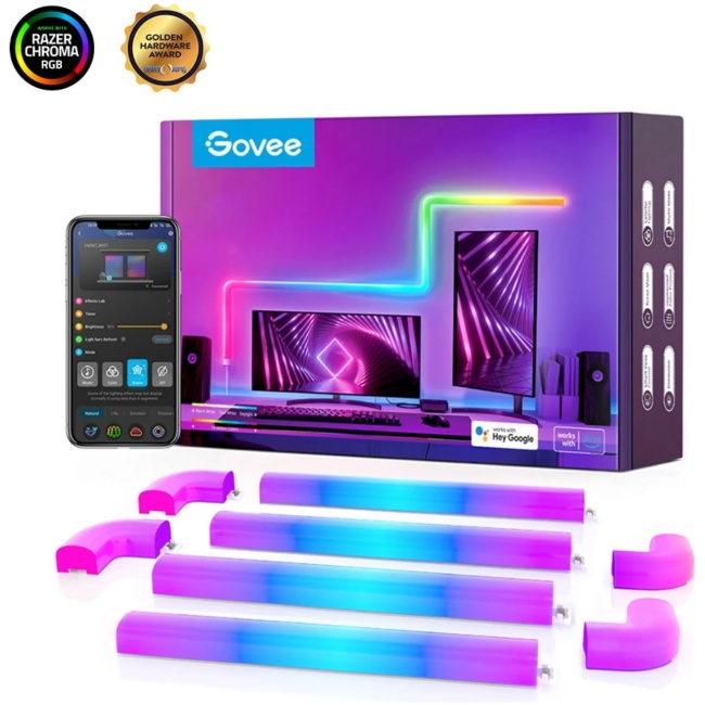 Govee Glide RGBIC Wall Light (6tubes+1curve) B6062201 - Image 4