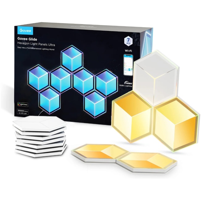 Govee Gaming Wall Glide Hexa Ultra Light Panels 7pcs (EU) H606A