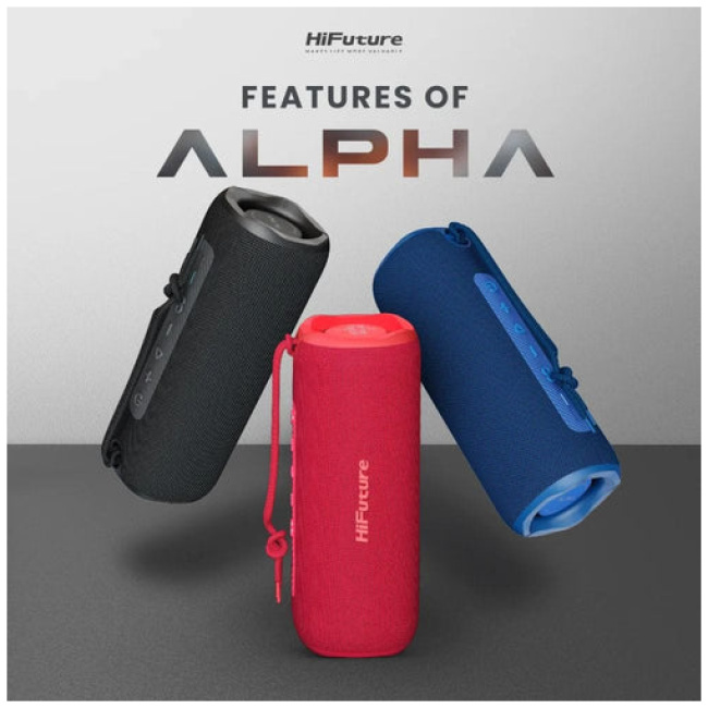 HiFuture Portable BT Speaker ALPHA IPX7 20W Black - Image 2