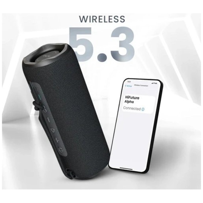 HiFuture Portable BT Speaker ALPHA IPX7 20W Black - Image 3