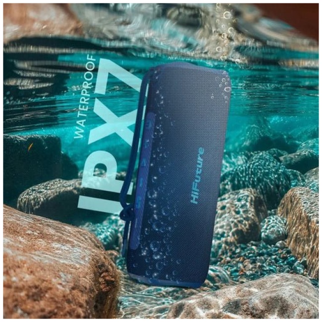 HiFuture Portable BT Speaker ALPHA IPX7 20W Blue - Image 4