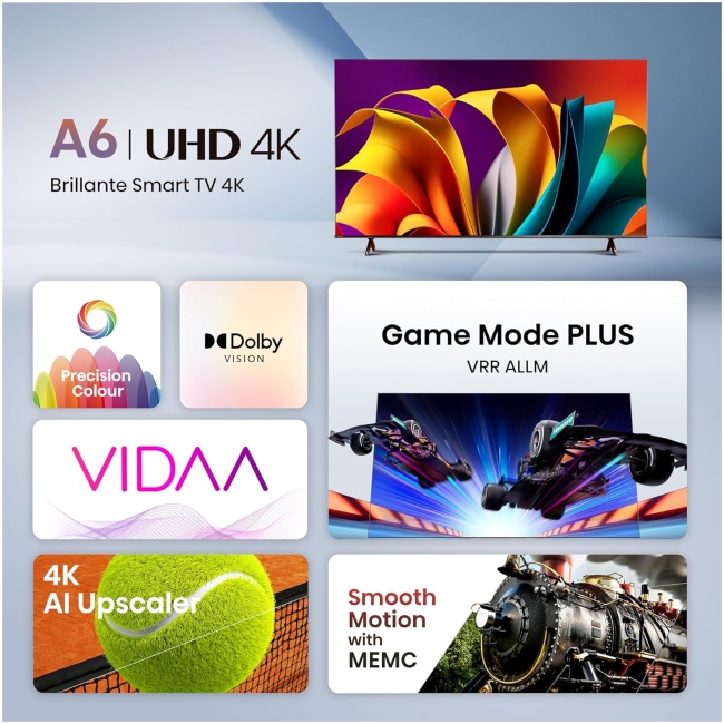 Hisense 43A6N 43'' 4K Smart LED TV Dolby - Image 3
