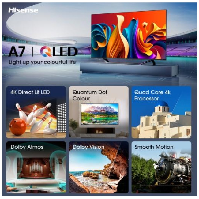 Hisense 50A7NQ 50'' 4K Smart QLED TV - Image 5