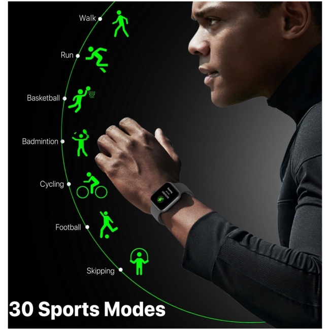 Promate Smartwatch BT Call 1.9'' XWATCH-B19 Black - Image 2