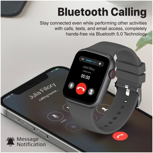 Promate Smartwatch BT Call 1.9'' XWATCH-B19 Black - Image 5
