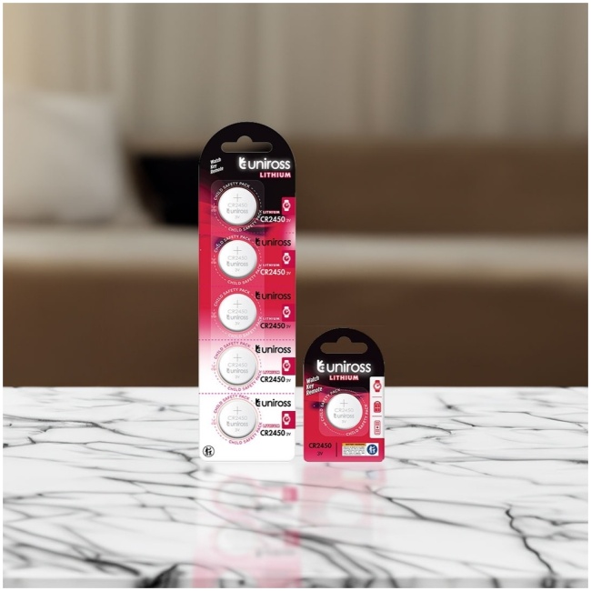 Uniross Lithium-Button Cell CR2450 Battery (1pc) - Image 5