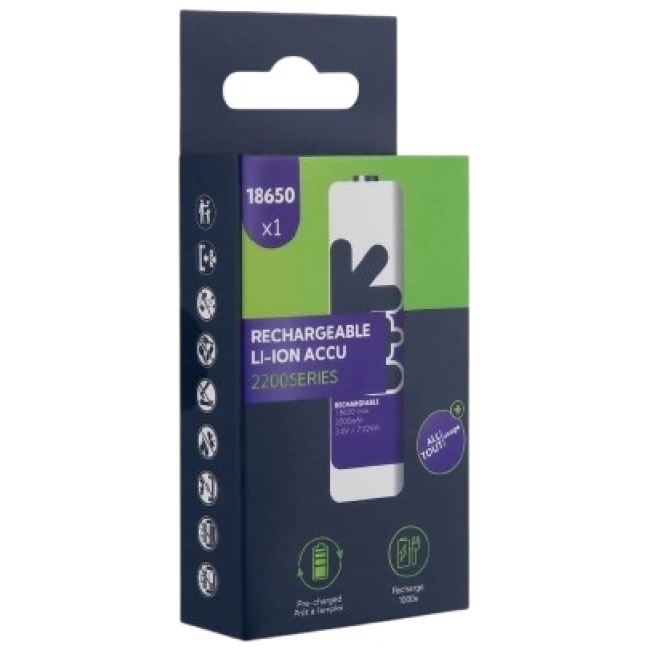 Uniross Rechargeable 18650 Lithium Battery 2200mAh U1BT1822 - Image 5