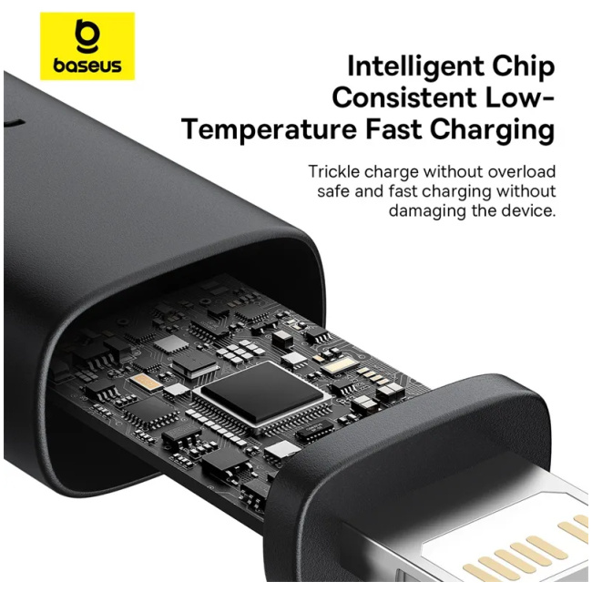 Baseus Cable Lightning to USB-A Dura Series Braided 1.0m Black-Red - Image 6