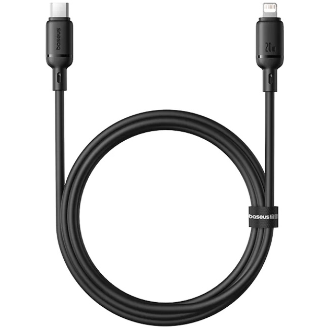 Baseus Cable Lightning to USB-C Silky Series 2.0m Black - Image 4