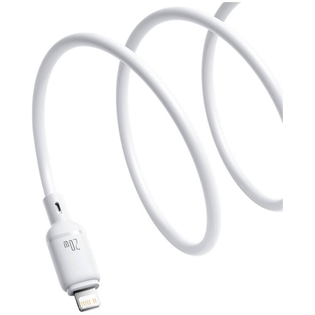 Baseus Cable Lightning to USB-C Silky Series 2.0m White - Image 3