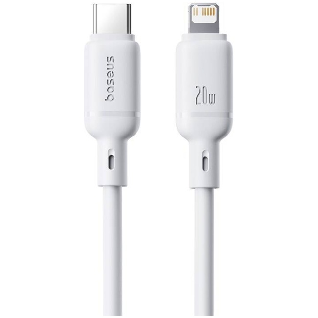 Baseus Cable Lightning to USB-C Silky Series 2.0m White