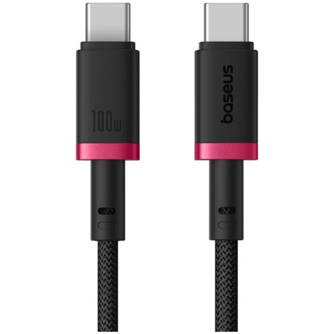 Baseus Cable USB-C to USB-C Dura Braided 1.0m 100W Black+Red