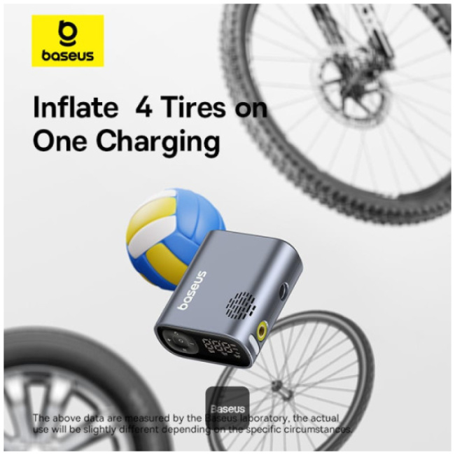 Baseus VA Motorcycle/Bicycle/Scooter Primetrip Series Air Inflator - Image 4
