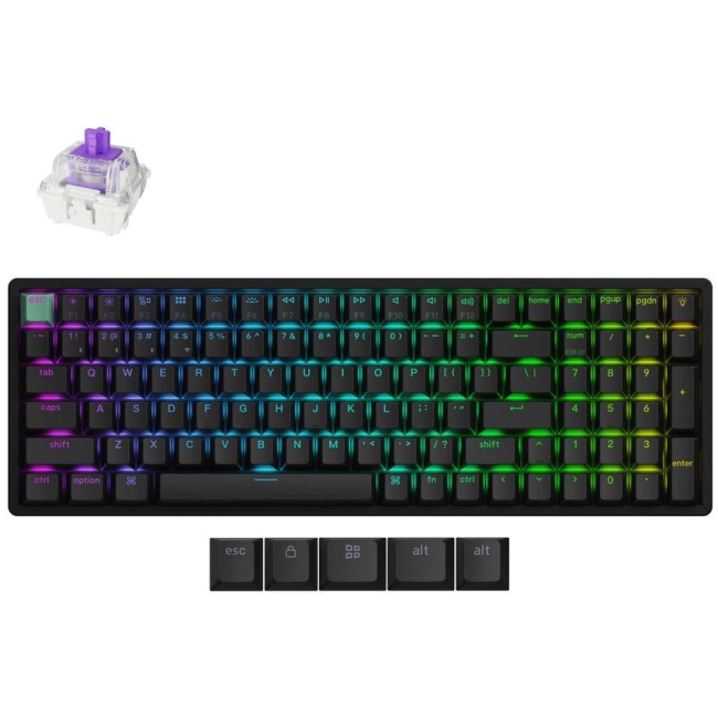 Keychron K4 HE (K4H-J1) Shine-Through Wireless Magnetic Hall Effect RGB Keyboard 96% US Layout
