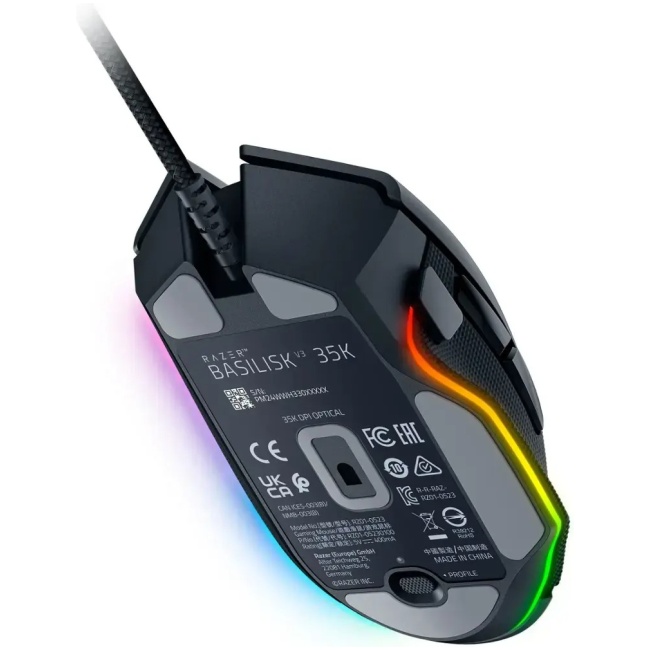 Razer BASILISK V3 35K BLACK - RGB Gaming Mouse - Optical Switches - Tilt Wheel - 11 Buttons - Image 3