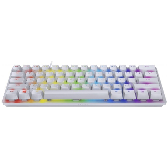 Razer HUNTSMAN MINI MERCURY ED. - 60% Opto Mechanical Gaming Keyboard Purple Switch - US Layout - Image 2