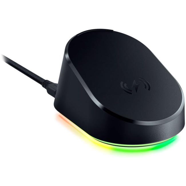 Razer MOUSE DOCK PRO - 4K Polling Rate - Magnetic Wireless Charging - Anti-Slip Base - Chroma RGB - Image 2